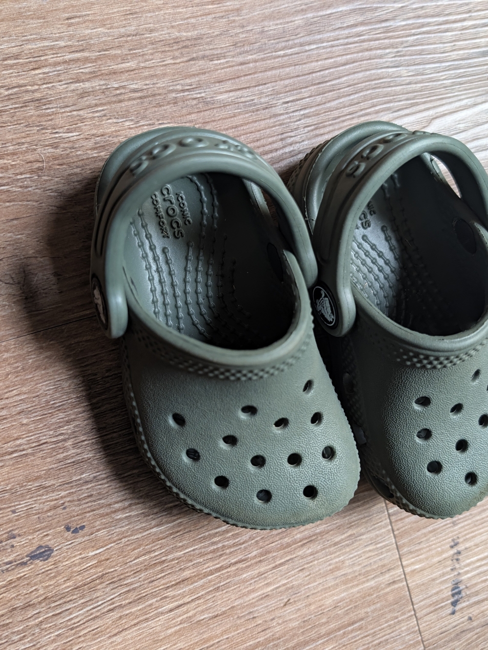 Crocs Kids Classic Clog in Olive Green